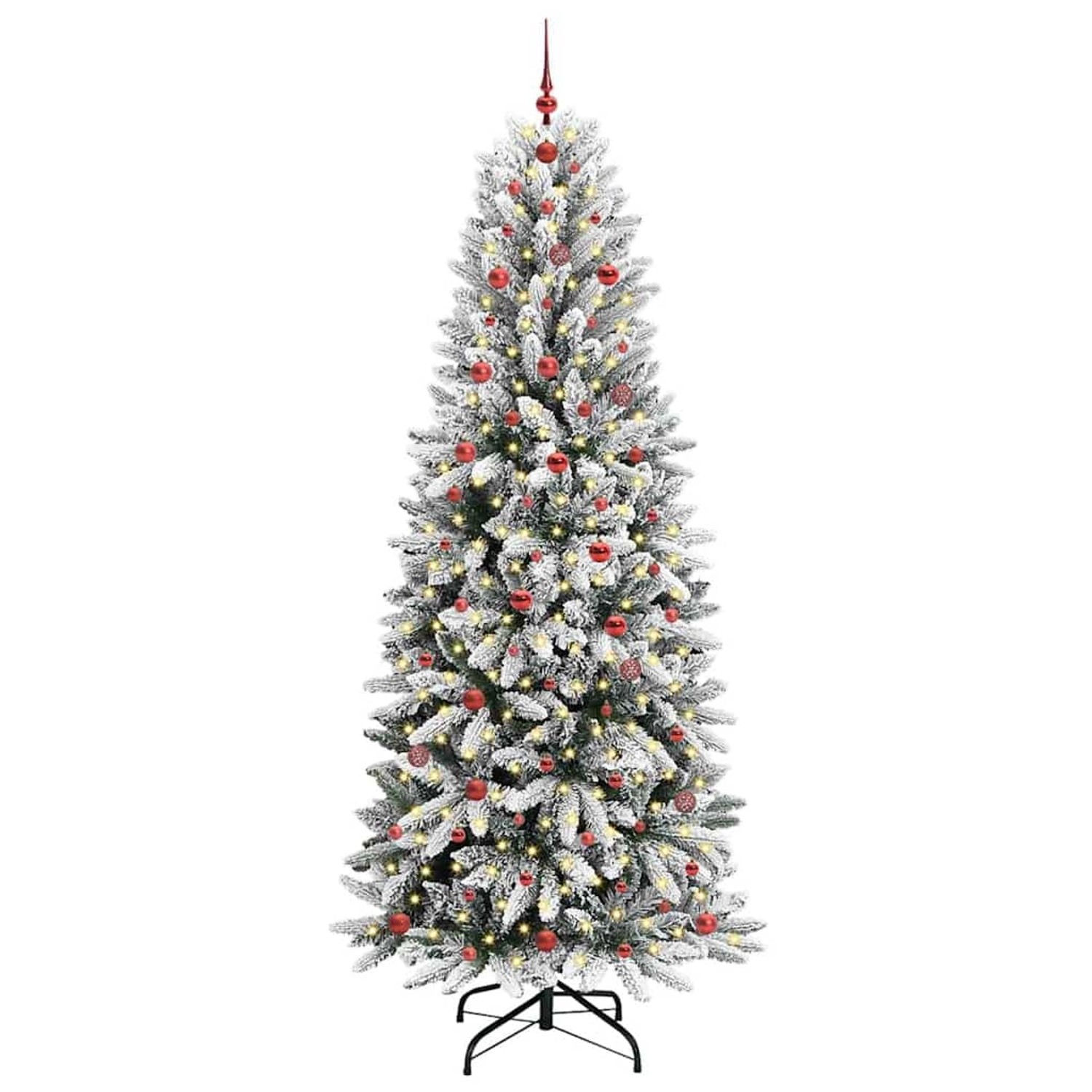 vidaXL Künstlicher Weihnachtsbaum mit 300 LEDs Weiß 93 x 93 x 240 cm 3396069
