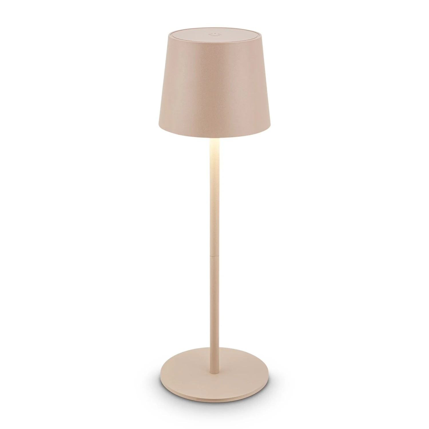 Brilo Akku-LED-Tischleuchte Bota Beige Ø 11 cm