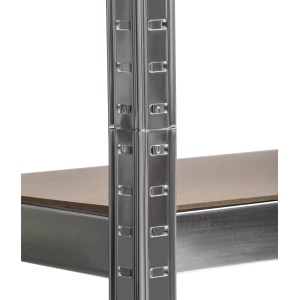 Schulte Stecksystem-Schwerlastregal M 180 cm x 90 cm x 45 cm Verzinkt