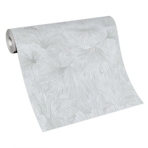 Guido Maria Kretschmer Vliestapete Shine in Silber mit floralem Muster, Rolle.