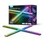 Govee Gaming-Wandleuchten 4+1 H6063, smarte LED-Leuchten mit RGBIC Farbwiedergabe, im Kreuz angeordnet.