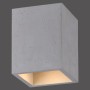 Eckige Paul Neuhaus Deckenleuchte Eton in Betonoptik, 11x14cm, für Industrial Design.