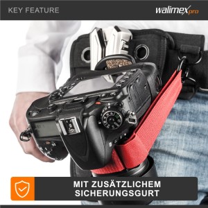 Walimex Pro Kamera Hüftgurt Mit V-Dock Argus Tragegurt Bauchgurt Holster