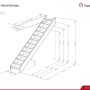 Treppen Intercon Holztreppe Casablanca Raumspartreppe Fichte Massiv Naturbelassen Gerade Mit 80 cm Treppenbreite Ohne Geländer Ohne Setzstufen_6