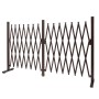 Braunes MCW Absperrgitter aus Aluminium, ausziehbar von 52 bis 400 cm, für Garten und mehr.