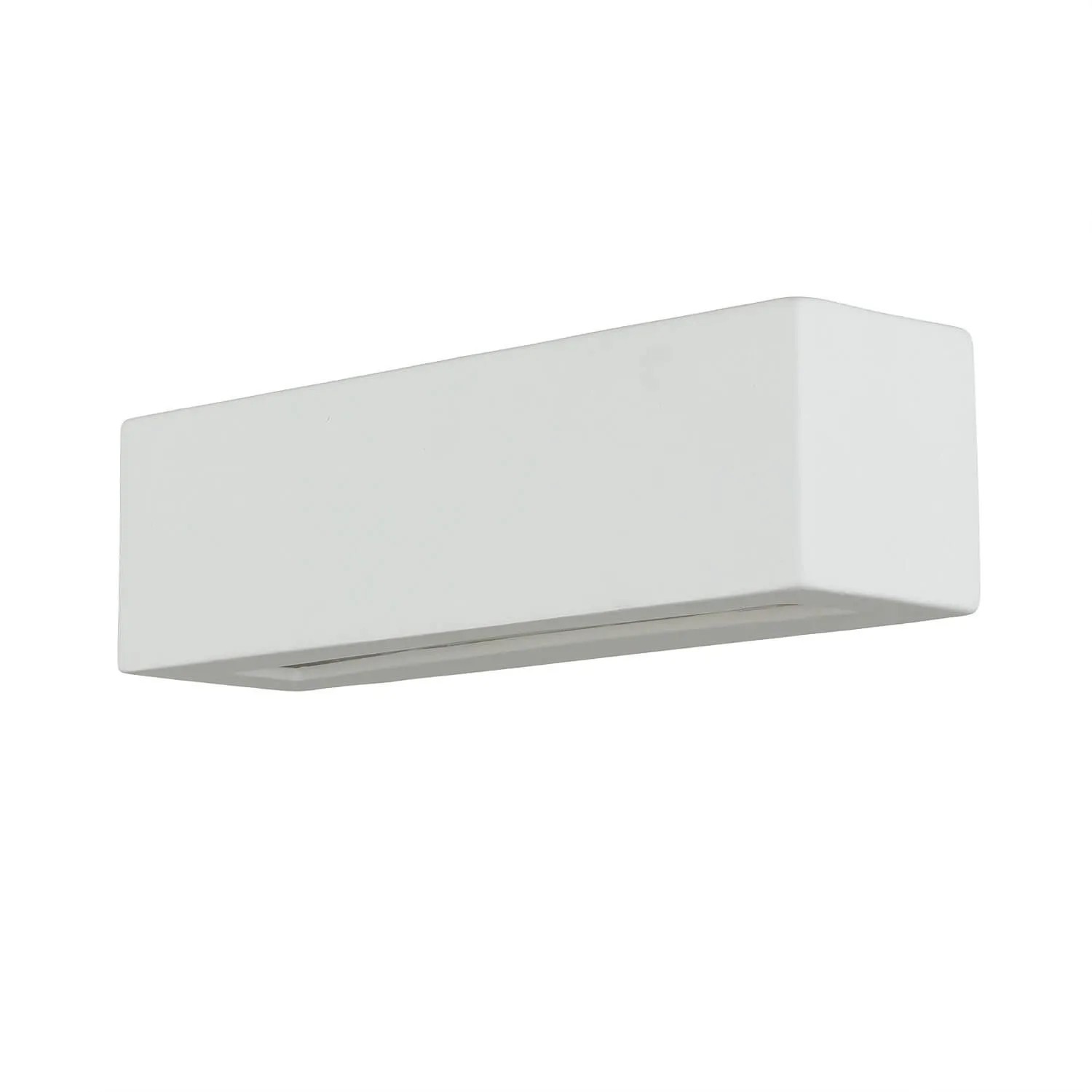 Licht-Erlebnisse Wandleuchte Keramik Up Down 32,5 cm Breit Weiß E27
