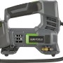 LUX Akku-Kompressor 1PowerSystem A-LP-20 Solo, grauer Kompressor mit Akku und Schlauch.