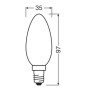 Osram LED-Leuchtmittel E14 Kerzenform 3,4 W 470 lm Matt 9,7 cm x 3,5 cm_4