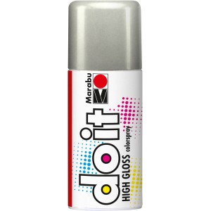 Marabu do it Colorspray High Gloss Hochglanz-Silber, 150ml Dose.