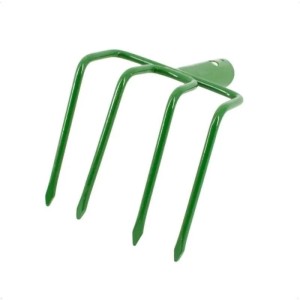 Grüne Galaflor Kartoffelhacke aus pulverbeschichtetem Stahl mit 4 Zinken, 15 cm Arbeitsbreite, für die Bodenbearbeitung.