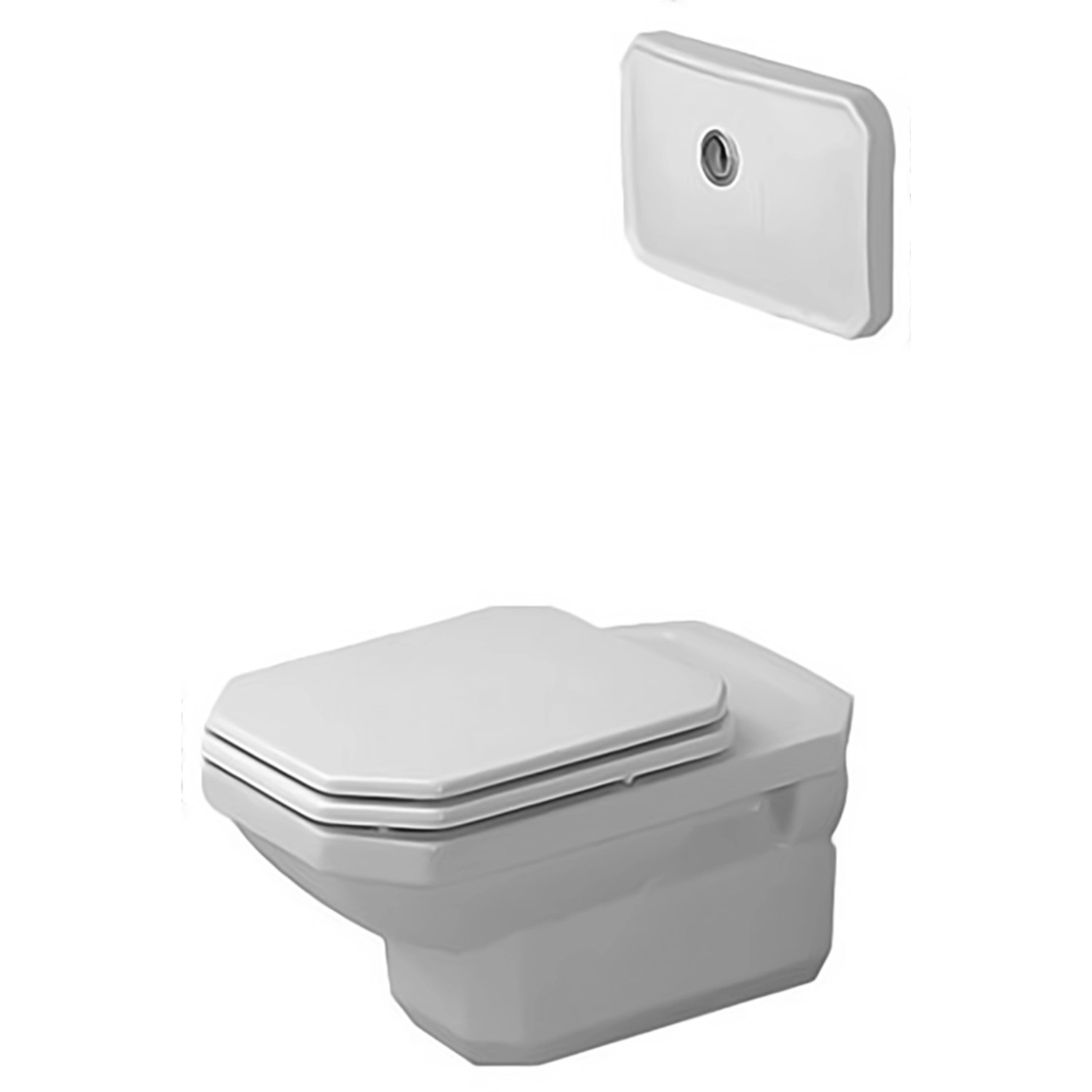 Thumbnail - Duravit Wand-WC 1930 Weiß WonderGliss Tiefspüler