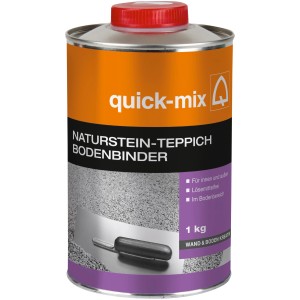 Dose Naturstein-Teppich Bodenbinder 1 kg von Quick-Mix für Bodenarbeiten innen und außen.