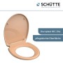 Beiger Schütte WC-Sitz aus Duroplast mit Absenkautomatik und Schnellverschluss.