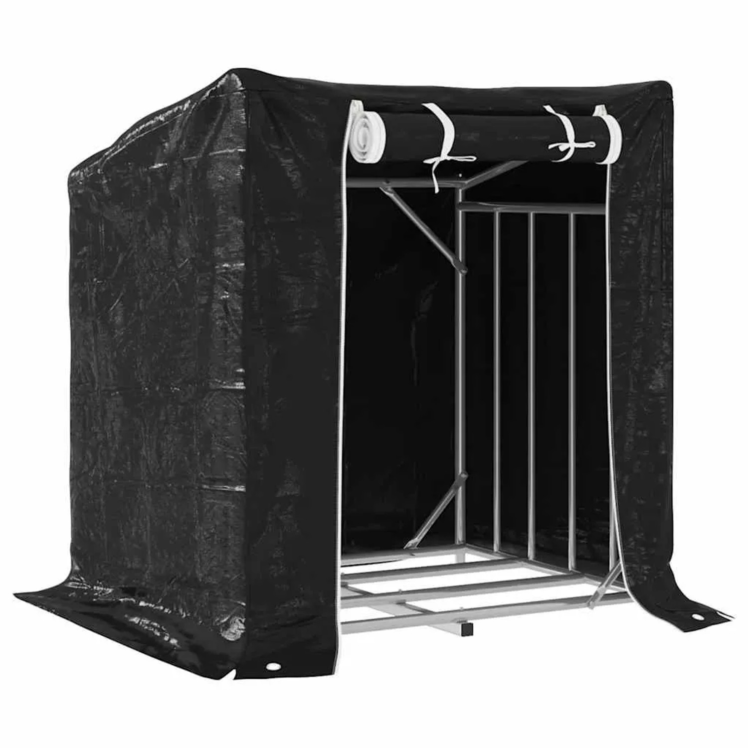 vidaXL Brennholzregal mit Regenschutz 100,5x80,5x110,5 cm 4104938