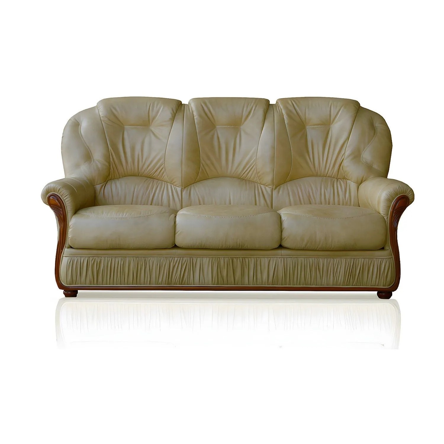 Vente-unique Sofa Ohne Schlafmöglichkeit Daphne Beige 183 cm