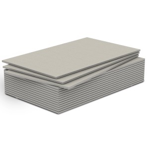 Stapel KlimaTec-RapidBoard Leichtbauplatten, 120x80 cm, für den Innenausbau.