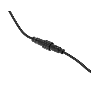 Schwarze LyghtUp Überbrückungsleitung (300 cm) für Außenbeleuchtungssysteme.