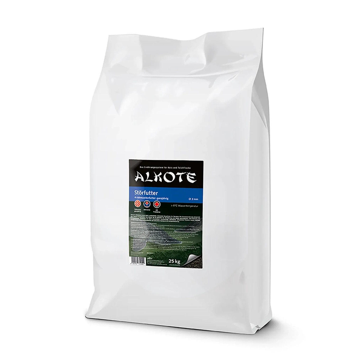 Nourriture Pour Esturgeons Décoratifs Alkote - Aliment Coulant 3 Mm, Sac 4 Kg - Haute Digestibilité, Avec Prébiotiques