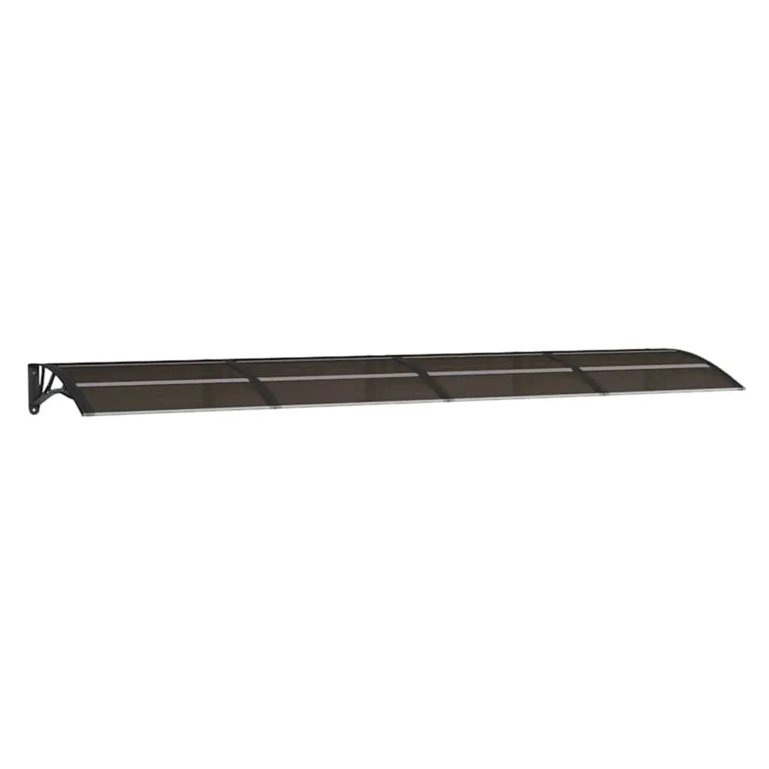 vidaXL Türvordach Schwarz 350x75 cm Polycarbonat 153593