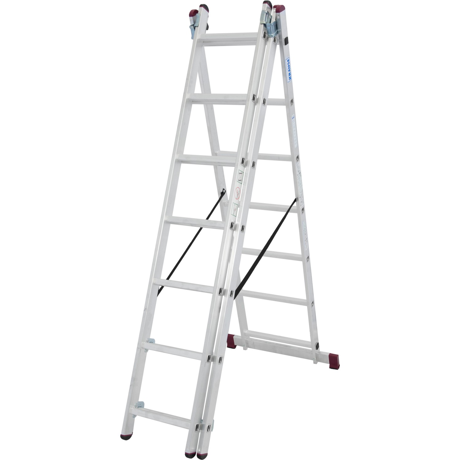 Krause Corda Vielzweck-Leiter 3 x 6 Sprossen Treppenversion günstig online kaufen
