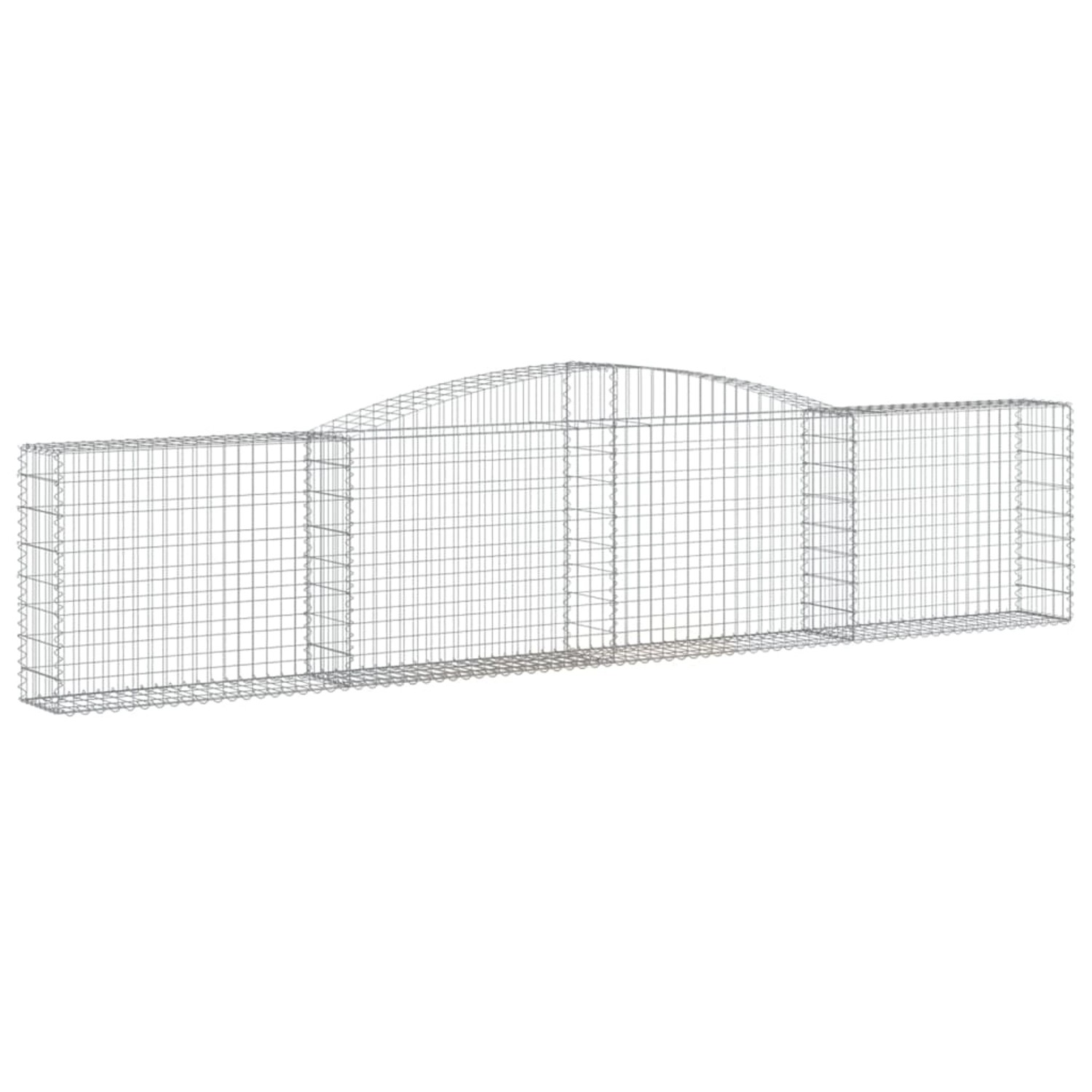 Vidaxl Gabionen Mit Hochbogen 5 Stk. 400x30x80/100cm Verzinktes Eisen günstig online kaufen