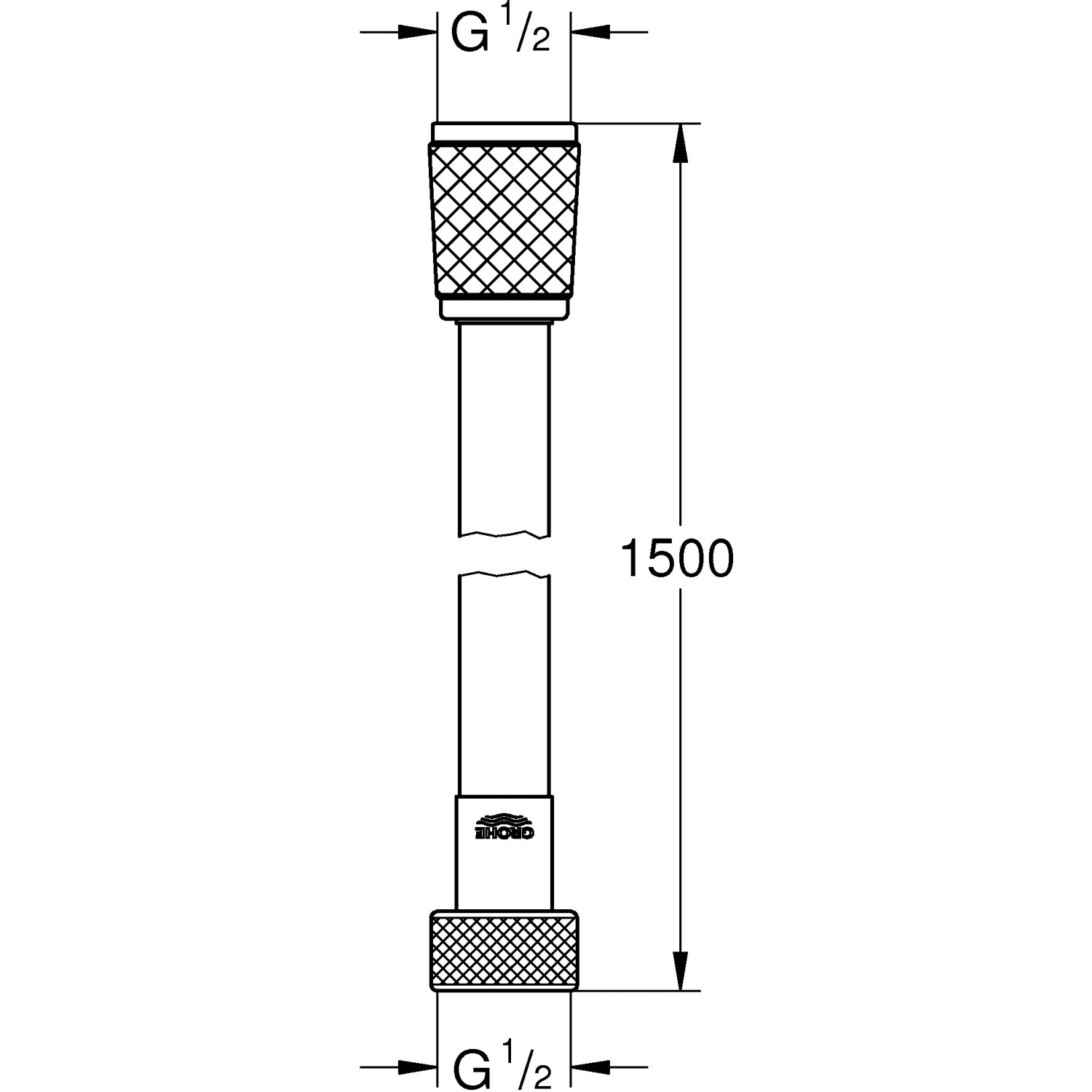 Grohe Brauseschlauch VitalioFlex Trend 150 cm Chrom kaufen bei OBI