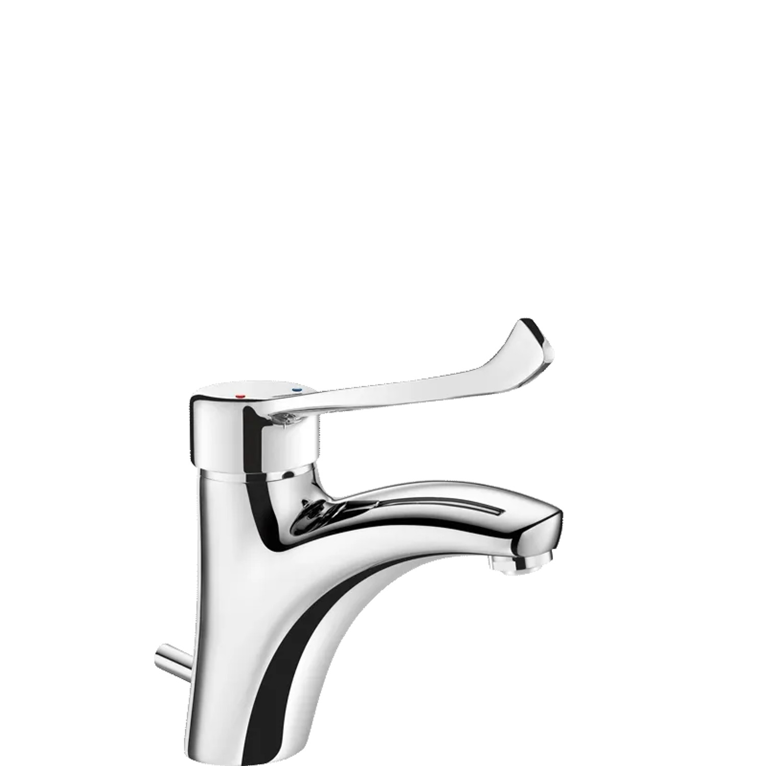 Delabie Einhebel-Waschtischmischer H85 L135 mm mit Hygienehebel