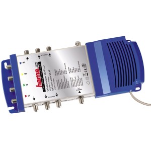 Hama SAT-Multischalter Lypsi SE 5/6 NT, Verteilt Satellitensignal auf 6 Ausgänge.