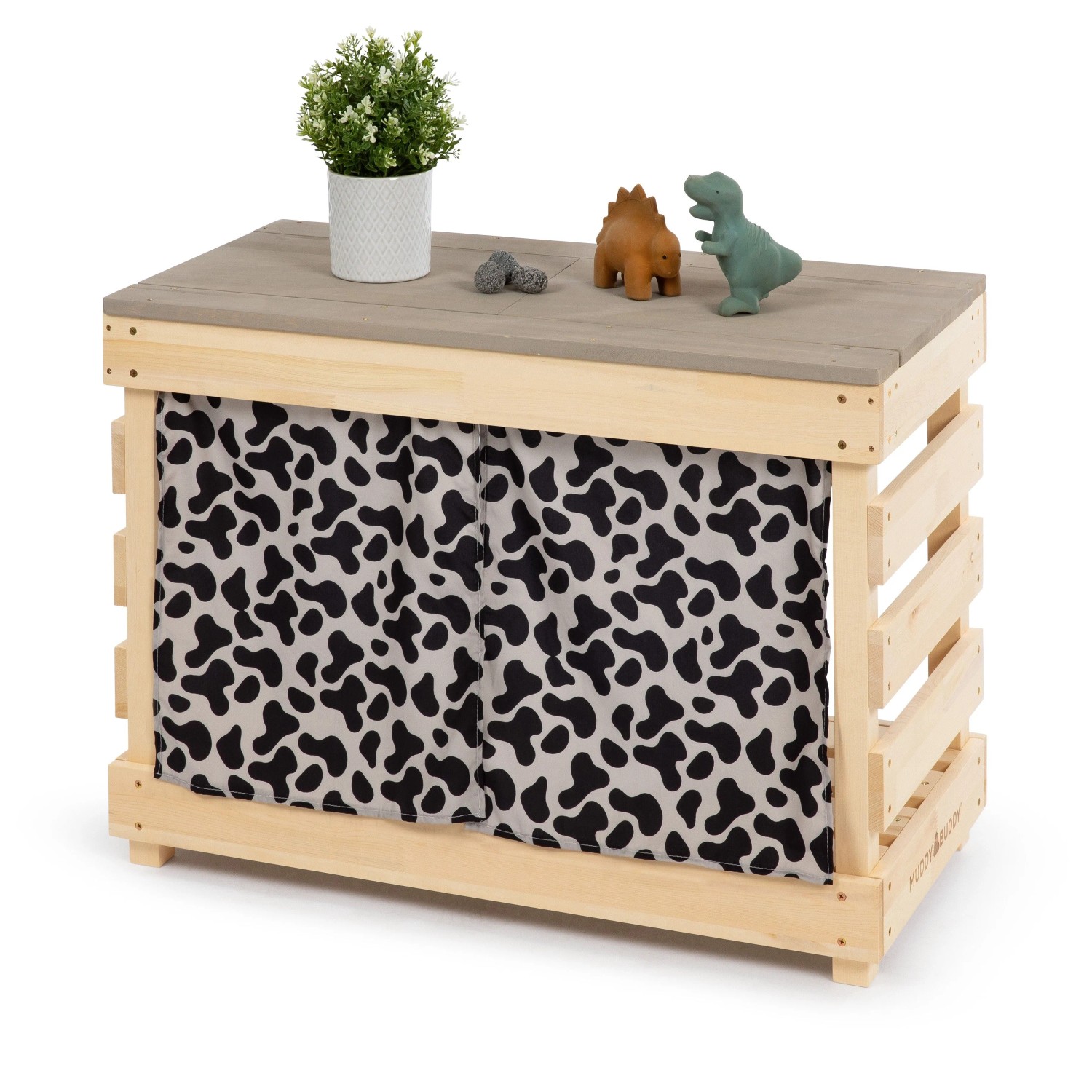 MUDDY BUDDY Matschtisch Little Leo Natur Warmgrau