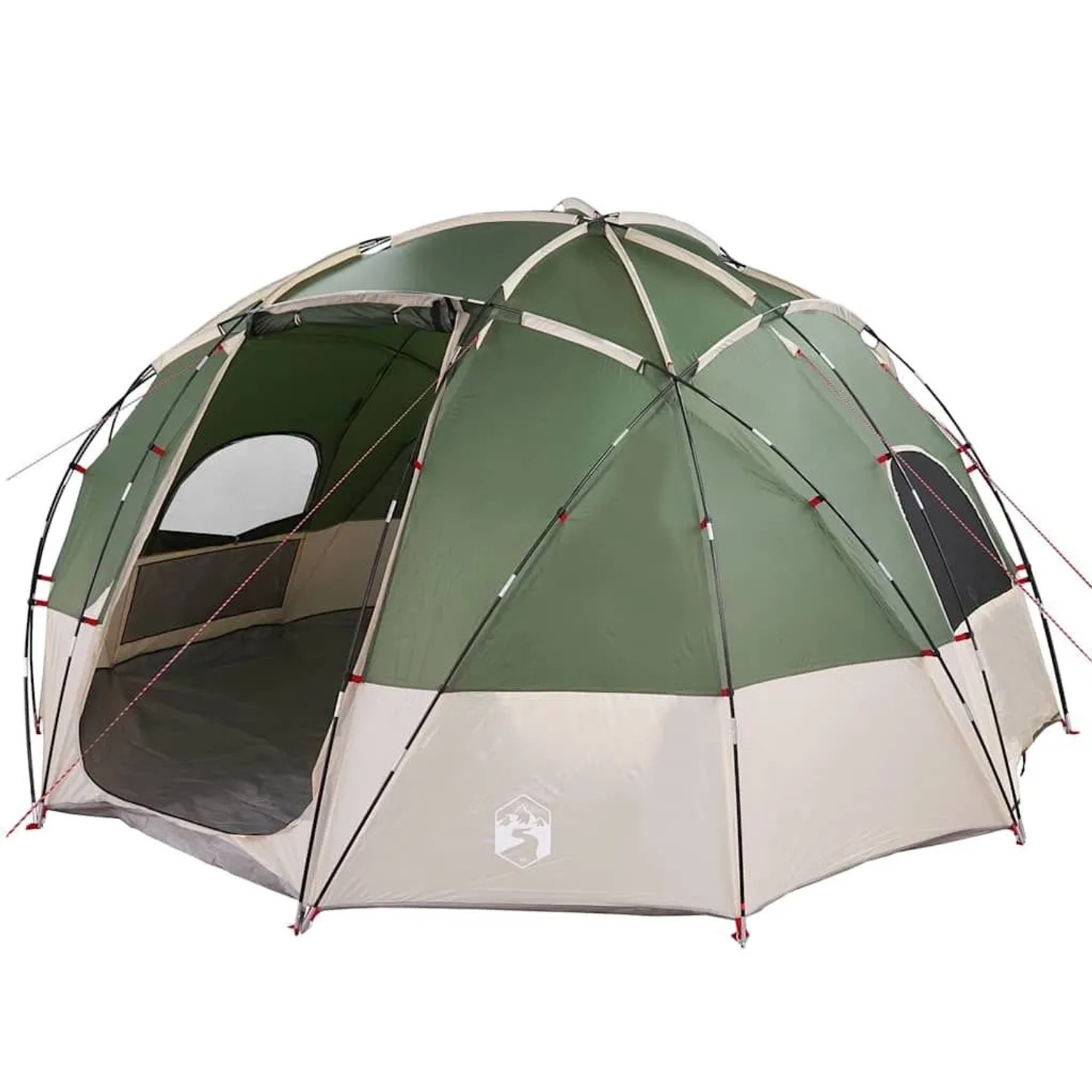vidaXL Campingzelt mit Dach Grün 475 x 475 x 235 cm Polyester 42000993 günstig online kaufen