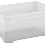 Transparente OBI Allzweckbox Santos XS, 11 Liter, zur Aufbewahrung und Organisation.