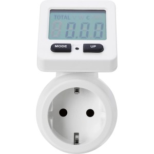 Energiekostenmessgerät, 3.860 W, zur Messung des Stromverbrauchs mit Display.