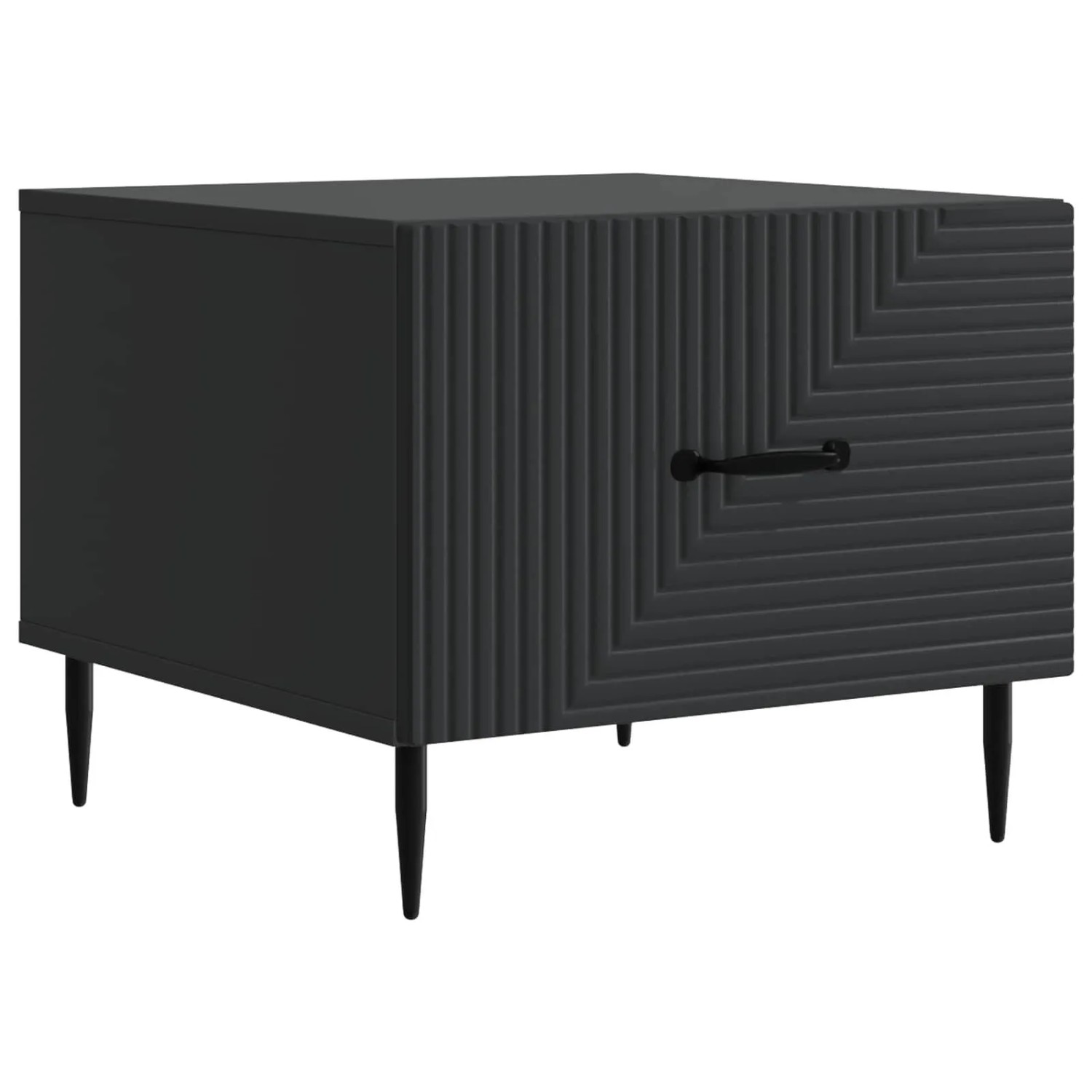 vidaXL Couchtisch mit Schubladen Schwarz 49 x 50 x 40 cm Holzwerkstoff 894966