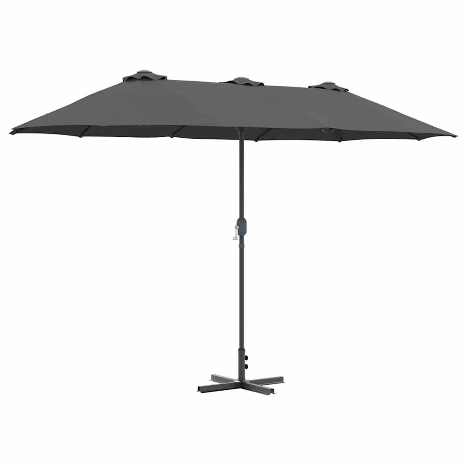 vidaXL Gartenparasol Anthrazit 370 x 197 x 239 cm 42003369 günstig online kaufen