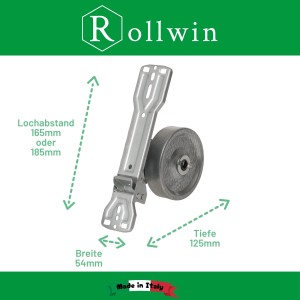 Rollwin Unterputz Gurtwickler mit 7m Gurt, Lochabstand 165-185mm, für Rollladensteuerung.
