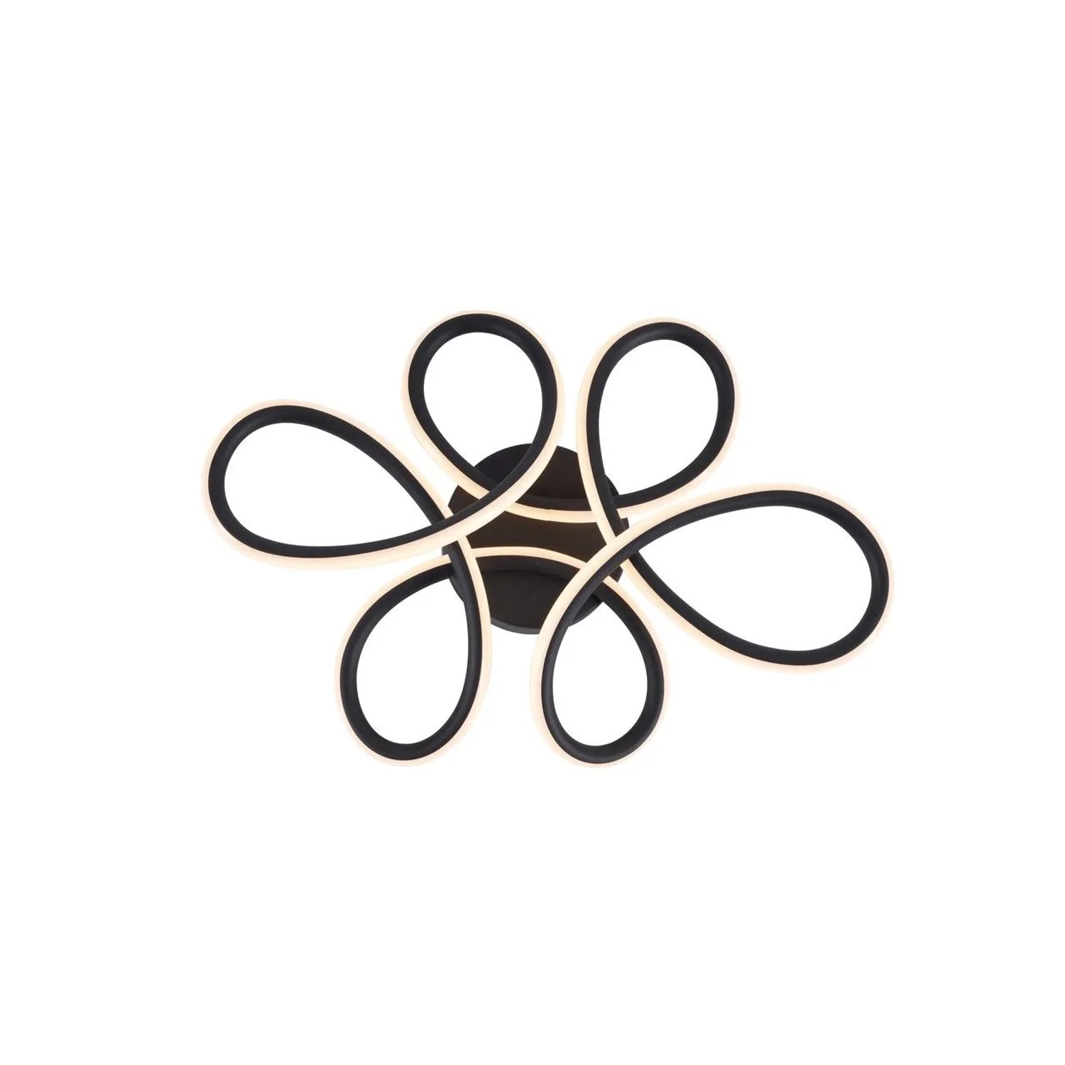 Nettlife Deckenleuchte aus Metall L 25cm Schwarz