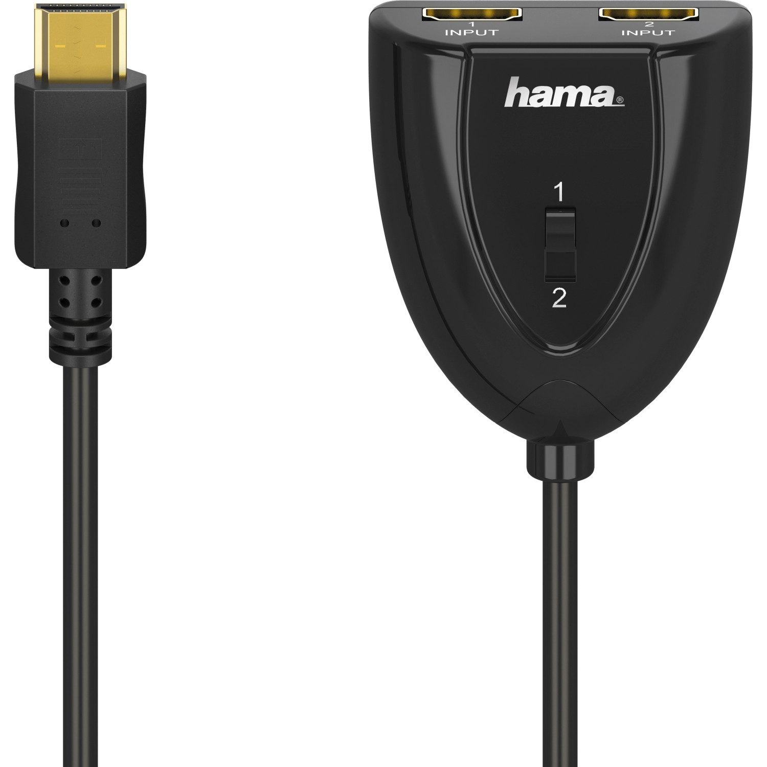 Hama HDMI-Umschalter 2x1 Schwarz