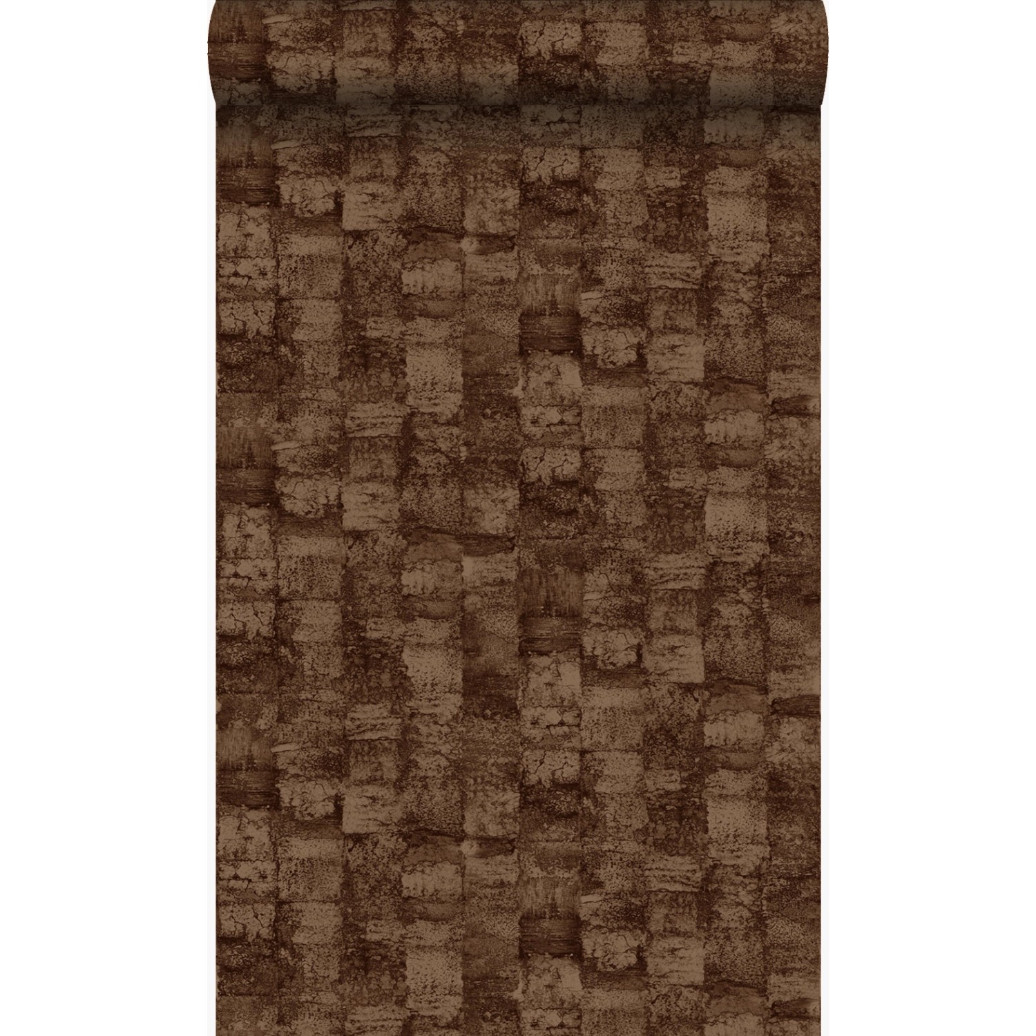 Origin Luxury Wallcoverings Tapete Mit Feiner Struktur Kupferbraun 53 Cm X günstig online kaufen