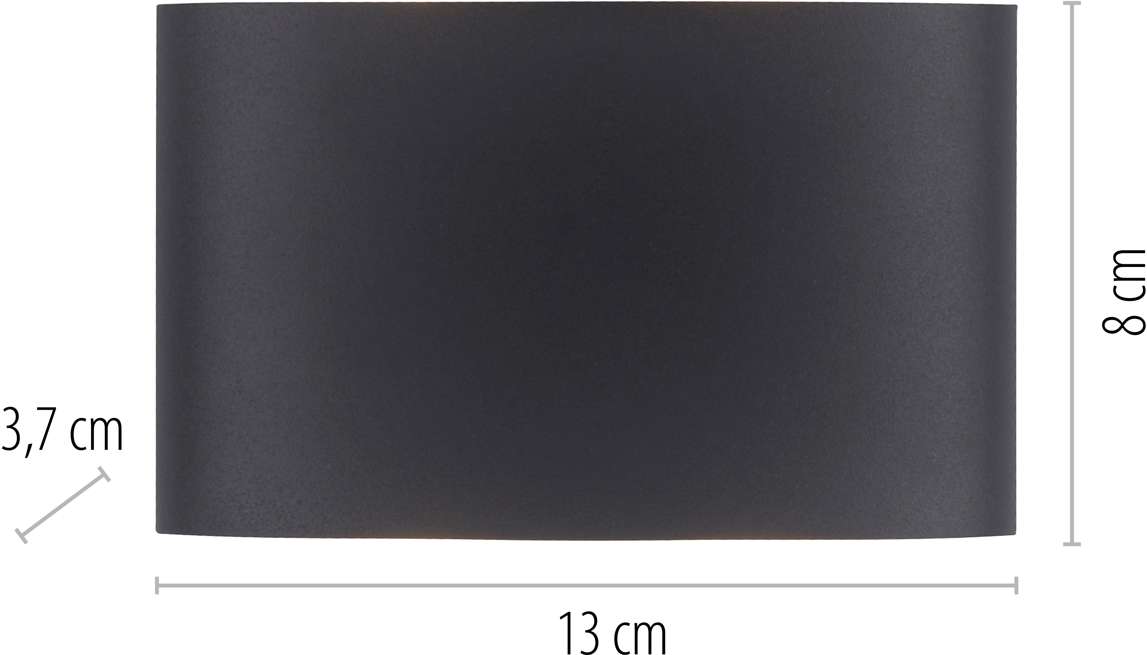 Paul Neuhaus Carlo Anthrazit 2-flammig kaufen 13 cm cm x bei LED-Wandleuchte OBI 8