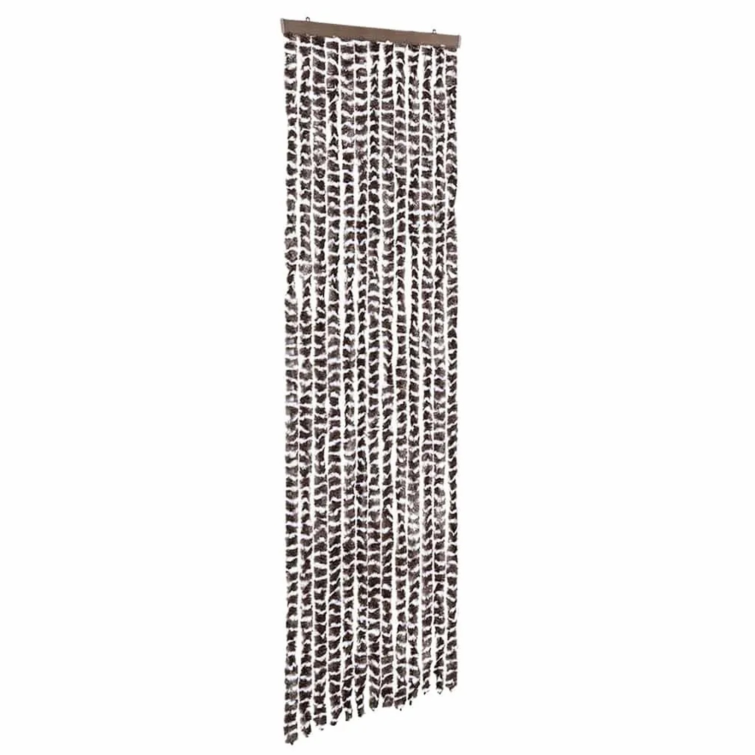 vidaXL Fliegenvorhang Beige und Braun 56x200 cm Chenille 377387
