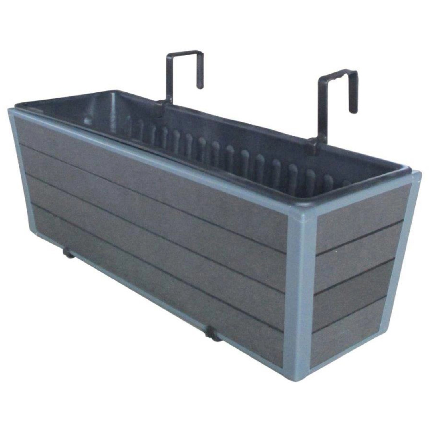 WPC-Balkonkasten Monaco 60,5 cm x 19,5 cm x 20,5 cm Anthrazit