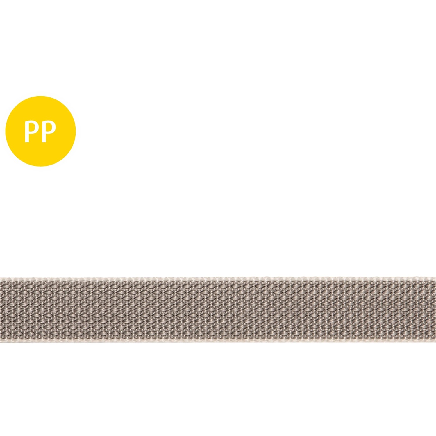 Conacord Rollladen-Gurt Polypropylen Multifil 23 mm Grau Meterware
