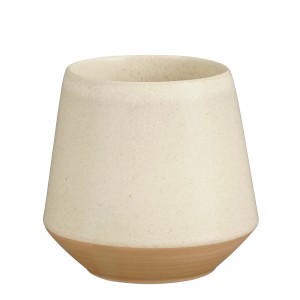 Mica Decorations Becher Nika, Steingut, offwhite, Ø 7,5 cm. Geschirr für stilvolle Tischdeko.