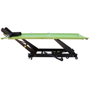 TRUTZHOLM Motorradhebebühne Hydraulisch 450 kg Extra Breit 67,5 cm Schwarz Grün