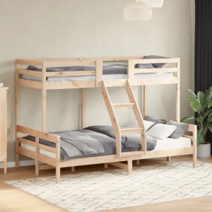 vidaXL Etagenbett 80x200/120x200 cm Massivholz Kiefer 3207161