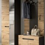 Inn.Furn Garderoben-Set 3-teilig in Eiche und Grau 160 cm Cooper_3