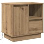 vidaXL Nachttisch Eiche Handwerklich 50 x 34,5 x 50 cm Holzwerkstoff 869592