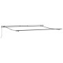 vidaXL Einziehbare Markise, beige, 400x300 cm, Stoff und Aluminium, Gestell
