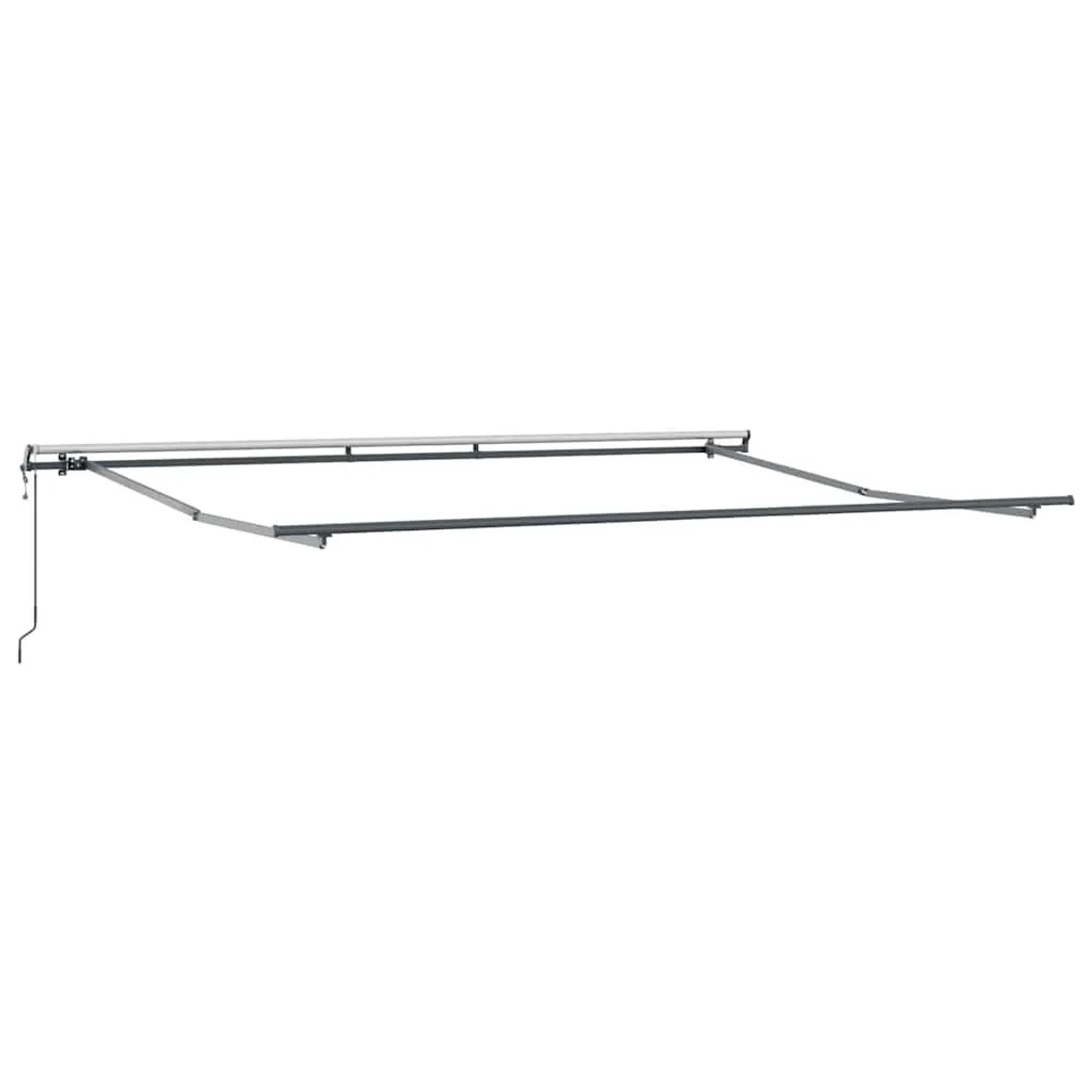 vidaXL Einziehbare Markise, beige, 400x300 cm, Stoff und Aluminium, Gestell