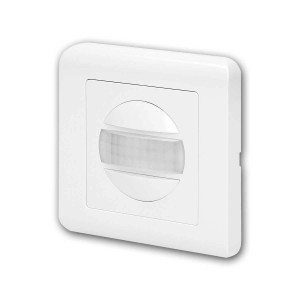 Unterputz Bewegungsmelder, 160 Grad, LED-geeignet, weiß.